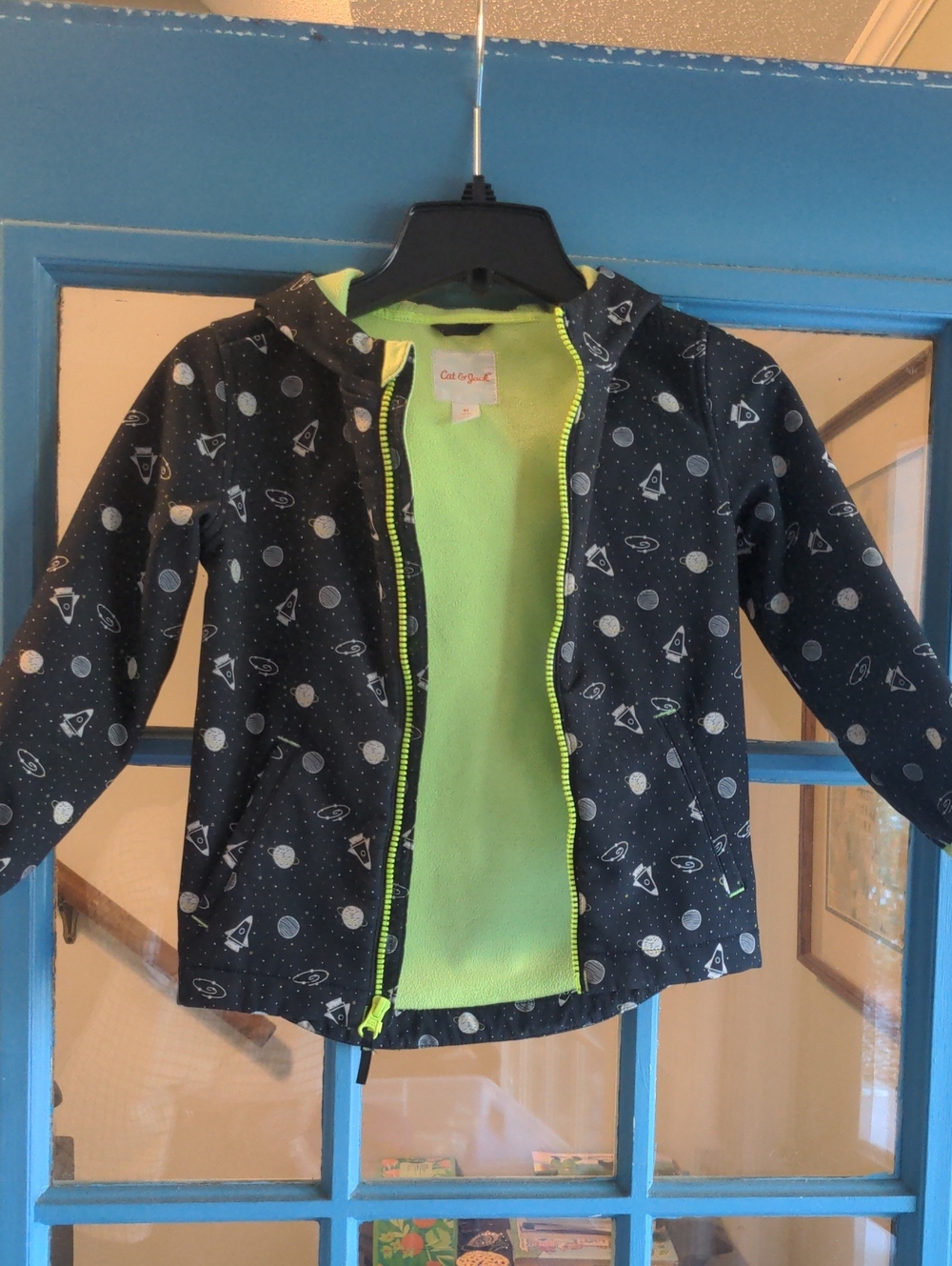 Cat & Jack Kids' Space Print Rainjacket